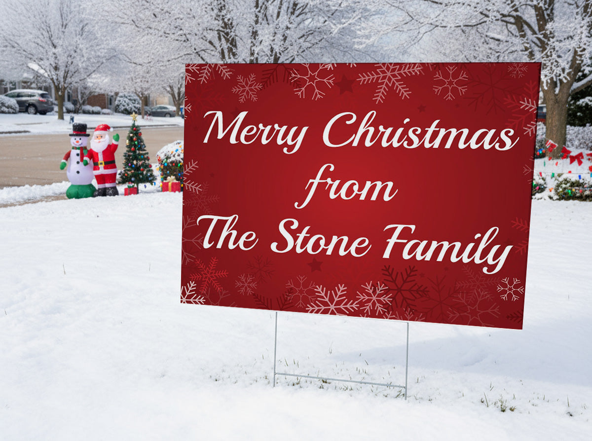 Personalized Christmas Yard Signs
