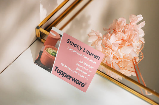 Tupperware Business Cards