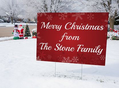 Personalized Christmas Yard Signs