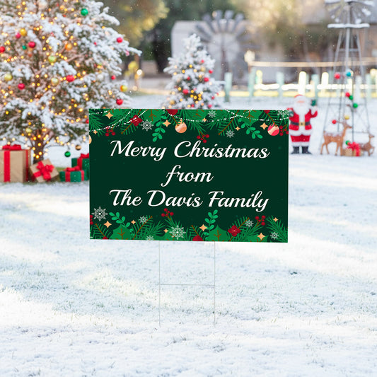 Personalized Christmas Yard Signs