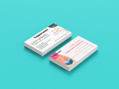 Tupperware Business Cards